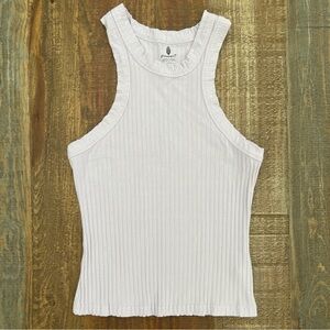 Free People Women’s Lilac Ribbed Tank Top Size Small
